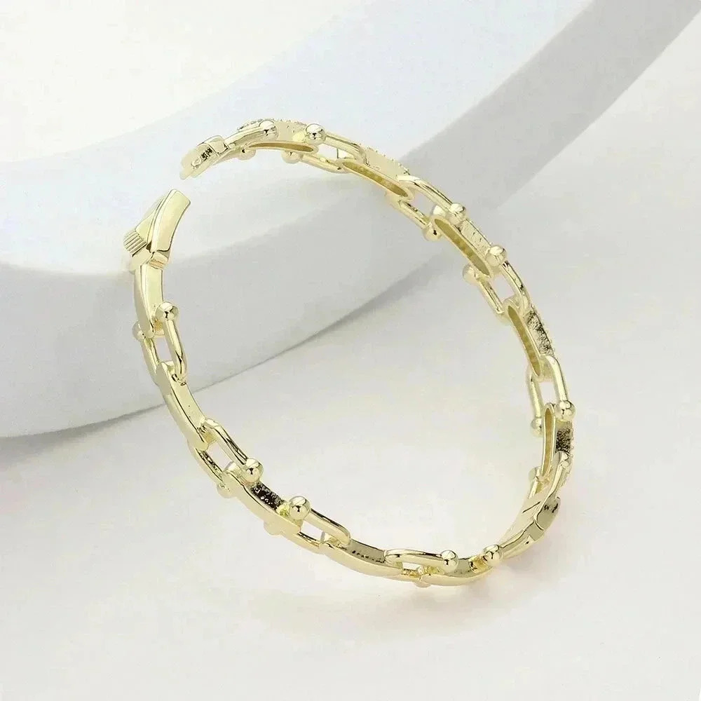 **SOLD **Equestrian (Horseshoe) Buckle Pave Bracelet - Picture 2 of 2